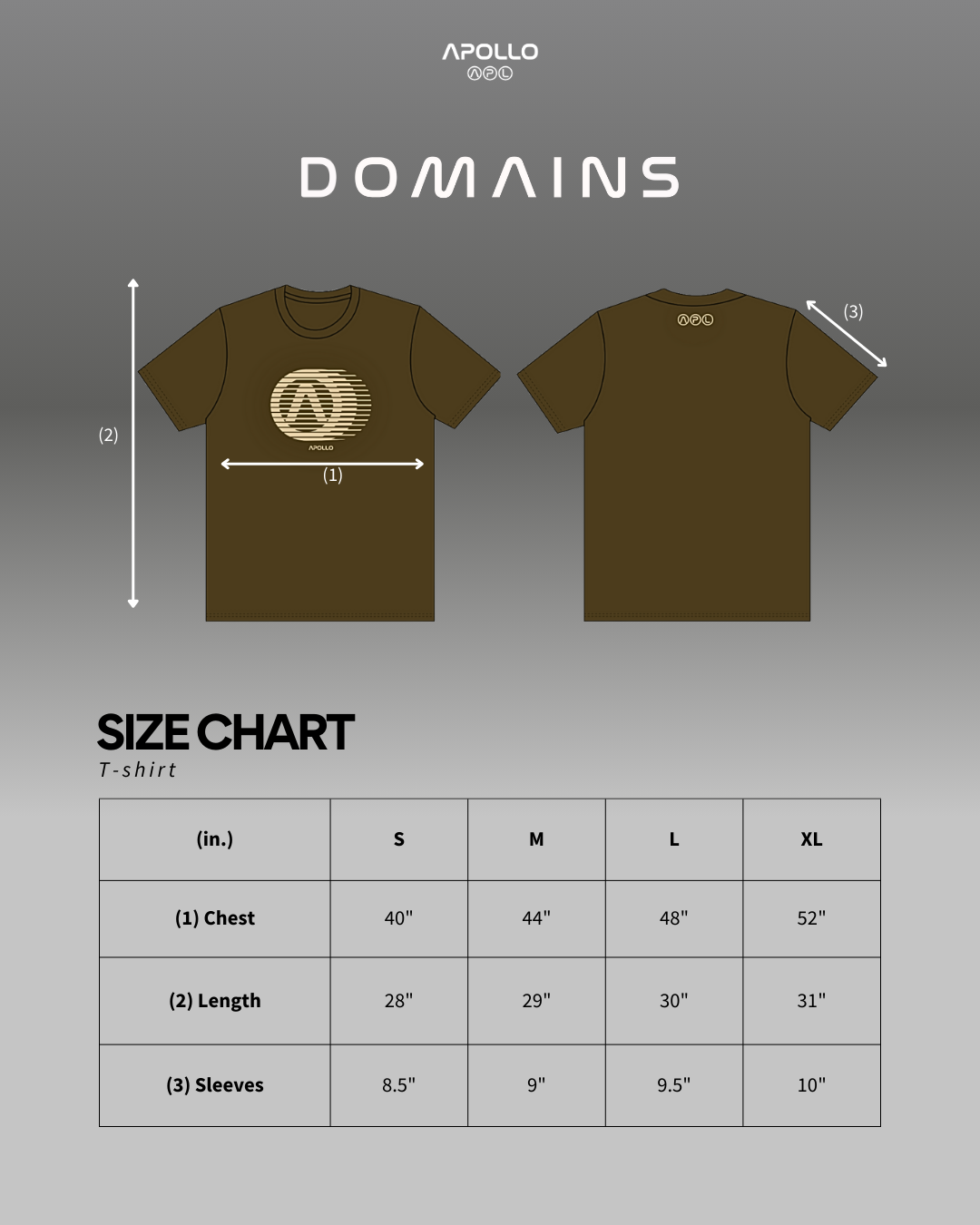 BROWN DOMAIN TEE