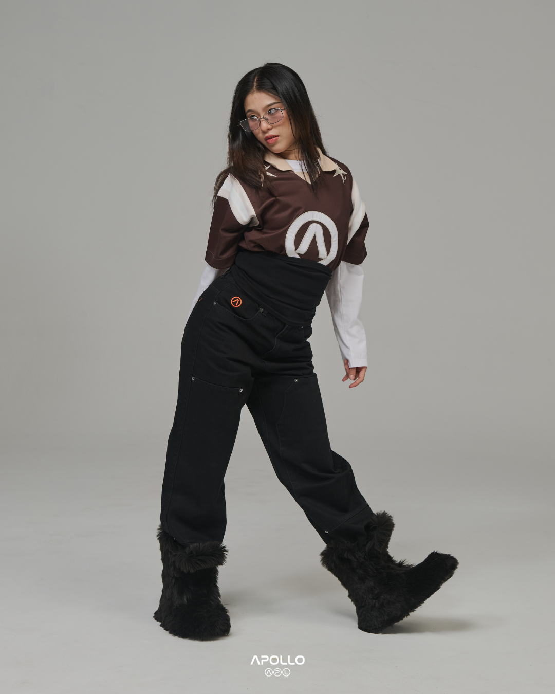 BLACK DOMAIN DOUBLE KNEE JEANS