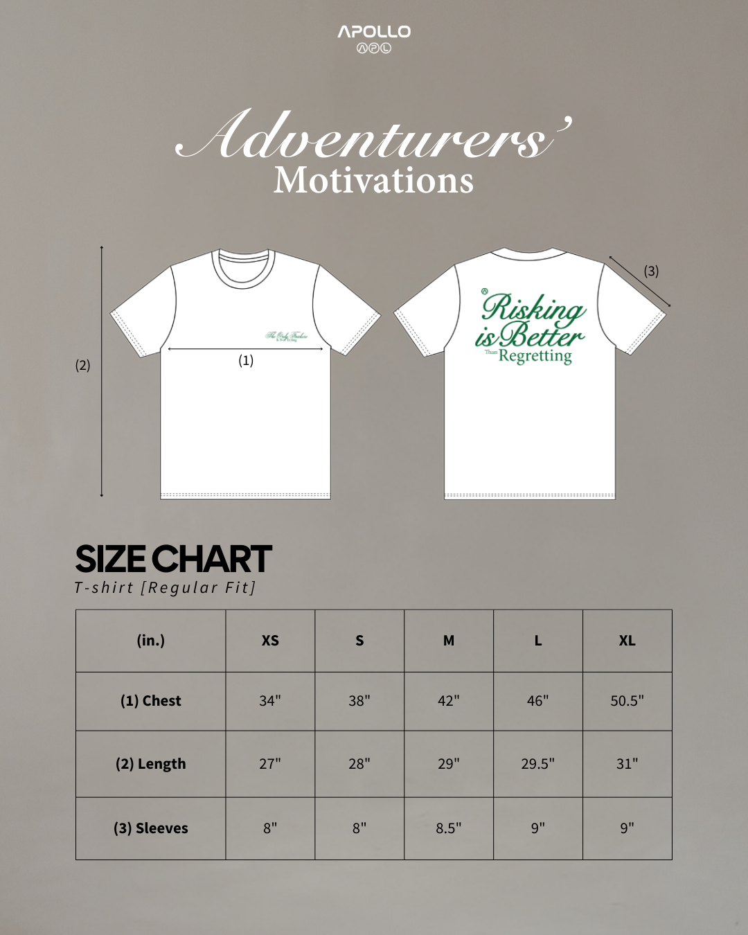 WHITE ADVENTURERS' MOTIVATIONS TEE