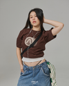 BROWN DOMAIN TEE
