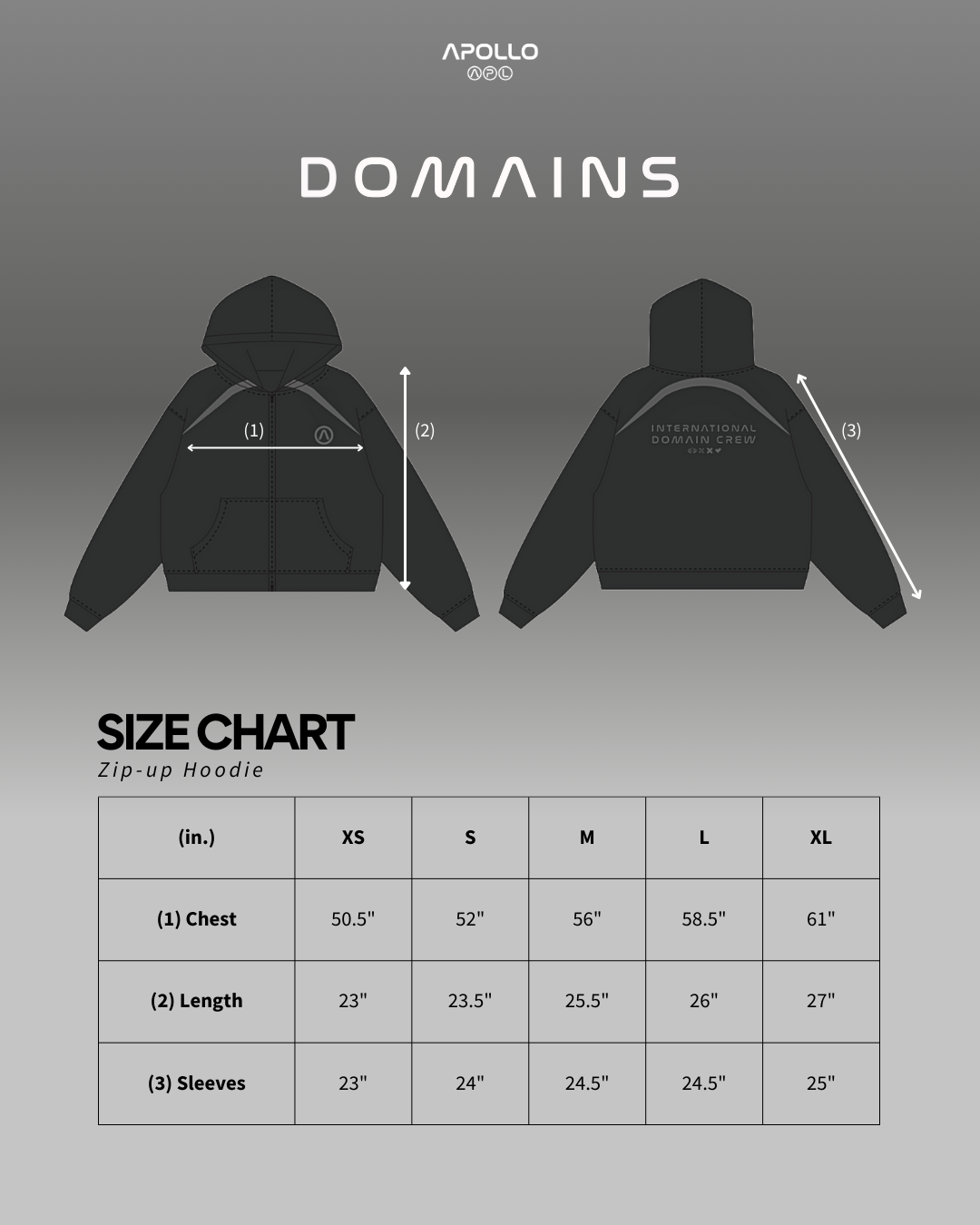 BLACK DOMAIN HOODIES