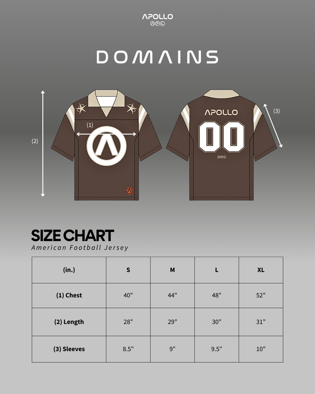 BROWN DOMAIN JERSEY